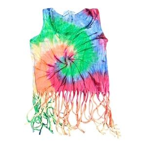 Exist Kids Tie Dye Fringe Top